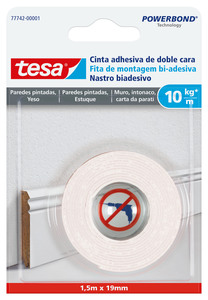 Nastro Biadesivo Powerbond Intonaco 19x1,5mt